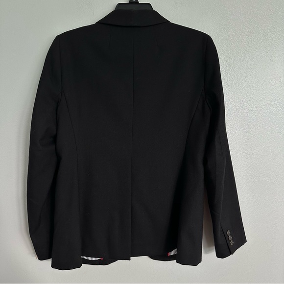 J Crew Parke Blazer in Wool Flannel Black Size 6 - Picture 8 of 12